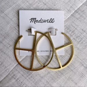 Madewell Large Geometric Hoop Earrings